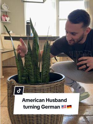 What other German Quirks or Things does he need to learn besides talking to plants ?!🇺🇸🇩🇪🤣  . . . . . . . . . #germany #german #deutschland #internationalcouple #usa #amerika #cultureshock #kulturschock #culturaldifferences #culture #kultur #amerikaner #americanhusband #deutsch