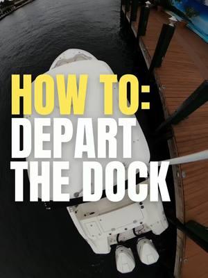 How to DEPART the DOCK: If you are stressed out about docking your boat🛥️,  How To Boating will help relieve that stress so you can enjoy your time on the water🌊, DM us for more info on private boating instruction 👨🏼‍✈️ #howtoboating #howto #boating #boat #yacht #dock #docking #yachting #depart #captain @MarineMax 