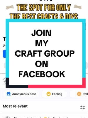 Don’t wait till it becomes the biggest group on Facebook to join 😂! #crafters #craftcommunity #facebookgroups #craftmom #sahm #diyer #DIY #thecraftgoat #sharenalatrese #fyp 