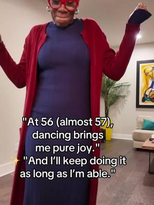 At 56 (almost 57), dancing is my pure joy, and I’m not stopping anytime soon! 💃✨ Some might say it’s childish or that I shouldn’t dance a certain way at my age—but guess what? That doesn’t bother me one bit. Dancing makes me feel alive, and that’s what truly matters. 🌟 Age doesn’t define what brings you joy. Whether it’s dancing, painting, traveling, or anything else, tapping into what makes you feel alive is the key to staying vibrant and healthy at any age. I love helping women feel healthier than they did in their 20s or 30s—and one sure way to start is by reconnecting with what lights you up. 💬 What’s something you’ve loved your whole life and still do? Share it in the comments, or DM me if you’re ready to rediscover your joy and transform your health. #AgingBoldly #50andbeyond #DanceYourHeartOut #HealthyAndHappy #BoldLiving #UnstoppableWomen #FindYourJoy #FeelAliveAtAnyAge