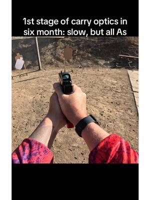 1st stage of carry optics in six months: slow, but all As #uspsa #carryoptics #competitiveshooting #competitionshooting #shootingcompetiton #practicalshooting 