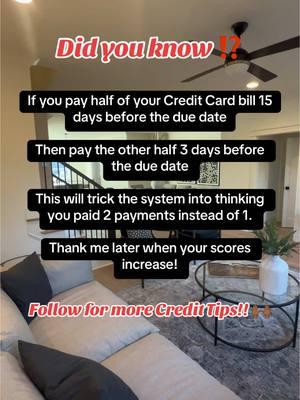 Follow for more Credit Tips 🙌🏾  #creditspecialist #creditrepairtips #creditrepairservices #legitcreditrepaircompanies #medicaldebt #debtcollectors #700creditscore #creditrepairhelp #diycreditrepair #creditrepairhacks #howtorepaircreditquickly #financialconsultant #creditrepairresults #financialliteracy 