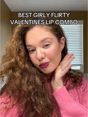 + long lasting 😝  Comment LIP for it  #lipcombo #vday #ValentinesDay #galentinesday #lipstick #lipinspo #girlylooks #girlmakeup 