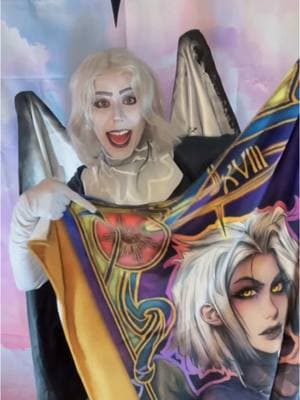 Omg!! I love this design by @Alexael !! Her tarot cards are stunning. So of course I had to get a blanket from her with Lute on it!! I also have the tarot cards as well. It’s absolutely stunning!! #hazbinhotel #lutecosplay #adamcosplay #tarotcard #artwork #supportsmallbusiness  #hazbinhotelcosplay #cosplayer #hazbinhotelcharlie #hazbinhotelvaggie #stayedgone #hazbinhoteladam #hellisforever