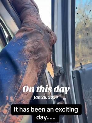 Will forever be grateful for the time I did get to have with him. So many wonderful memories with him and those cows. #onthisday #cows #farmlife #feedtruck #deathwobble #blowntire 