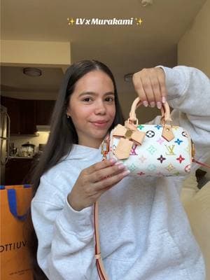 Louis Vuitton X Murakami💕#fyp #lvxmurakami #murakami #louisvuittonbag #nanospeedy #ootdfashion #unboxing #lvunboxing 