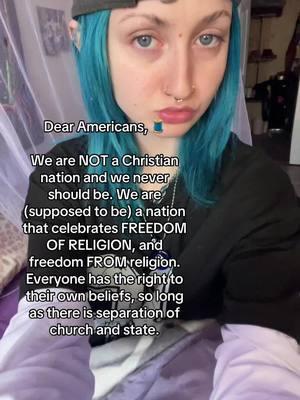 #fishfairy #freedomofreligion #dontmixreligionwithpolitics #politicstiktok #christiantiktok #bluehair #blueeyes #blue #fyp #fyp #fypシ゚viral🖤tiktok #blowup #fypシ #makeitmakesense 