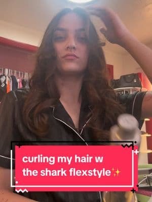 curling in REAL TIME w the @Shark Beauty #flexstyle 😍😍😍 i love this thing BADDD