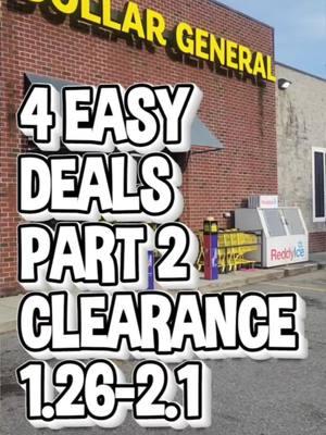 4 EASY DOLLAR GENERAL DEALS:  CLEARANCE 1.26-2.1🛒🛍 Hit That ❤️Button  #dollargenralcouponing #dollgeneralfinds #dollargeneralcouponingthisweek #dollargenralcouponer #dgclearance #couponerdeals #clearance  #couponersoftiktok 