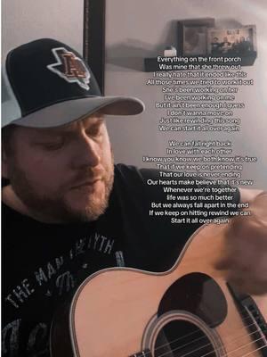 That rewind button comes in handy sometimes. Reverse love song I wrote. “All Over Again” #alloveragain #originalmusic #fyp #justincolvardmusic #singersongwriter 