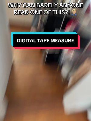 If you can not read a tape measure while doing DIY or home improvements don’t worry they make digital tape measures with laser measuring #digitaltapemeasure #tapemeasure #handyman #diyhome #diyhacks #bluecollar #tiktokshopfinds #valentinesgiftforhim 