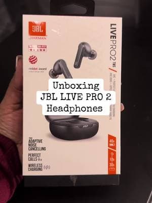 Excited to try these JBL headphones at work!. #JBL #headphones #fyp #letstry #letstryit #unboxing #unboxingvideo #unbox #Livepro #2 #verizon #googleplay #appstore #rewards #foryoupage 