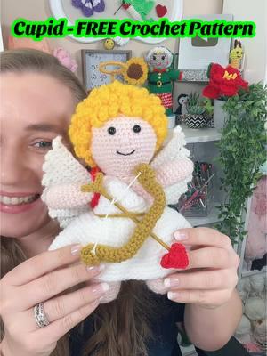 Wanna join the FREE LIVE CAL to make this cute Cupid Amuigurumi Crochet Pattern?  Cupid even has a bow and arrow, many tiny hearts and a heart backpack!  ❤️  The Crochet Along starts Jan 29th, 2025 and will include the written pattern and 3 LIVE videos to guide you through the pattern with extra support and community!  And we have a PARTY at the end with PRlZES! See the the LlNK in my Bl0 to join! ❤️  The pattern is mostly made with Loops and Threads yarn from  @Michaels Stores    #nickishomemadecrafts#nickishomemadecraftstern #freecrochetpattern #crochetersoftiktok #crochettiktok #crochetersofig #crochetersoftheworld #crochetinspiration #crochetlover #crochetlove #crocheteveryday #crochetaddict #crochetersofinstagram #crochetamigurumi #crochetcupid #crochetvalentinesday 