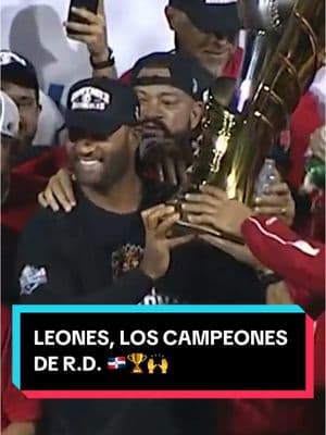 Los Leones del Escogido se proclamaron campeones de la LIDOM 🇩🇴🙌 #lasmayores #baseball #sports #dominicana #republicadominicana #latinos #champions #leones #escogido #beisbol #lidom #wow #campeones 