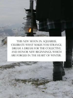 January 29th is a new moon in Aquarius ♒️  This lunation encourages us to harness both sides of Aquarius’ ruling planets: the steady, grounded wisdom of Saturn and the bold, boundary-breaking energy of Uranus.  Saturn asks, “What structures do you need to build to support your goals?” while Uranus adds, “And how can you make those goals wildly innovative and true to who you are?” Aquarius energy challenges us to think beyond ourselves—it’s the sign of the collective, of progress, and of humanity as a whole. This New Moon isn’t just about setting personal intentions; it’s about asking how your dreams can serve the bigger picture. Happy new moon, magickal ones. How will you celebrate this lunation? 🌑  #aquarius #aquariusseason #aquariusszn #witchythings #witchesofinstagram #shesawitch #newmoonmagic #newmoonritual