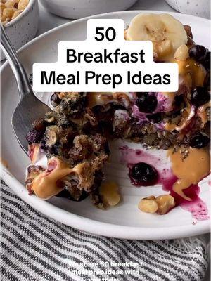 ⭐️ 50 Breakfast Meal Prep Ideas  Eating a well-balanced breakfast is a great way to maximize good nutrition every day. We’ve found the secret to staying consistent with healthy breakfasts is to meal prep them ahead of time. We share 50 breakfast meal prep ideas with you on our website! ⭐️ FOR THE RECIPES ⭐️  👉🏼 Tap the link in our bio then use the search bar for “50 breakfast meal prep ideas”  #therealfooddietitians #healthyrecipes #recipes #breakfastideas #mealprep 