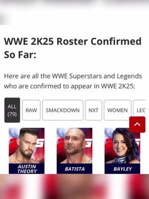 All superstars confirmed so far now #fyp #foryou #foryou #wweraw #wwe2k25 #wwe2k25news #WrestleMania #viral #trend #trending #tracking #blowthisupforme #blowthisplease #wwefans 