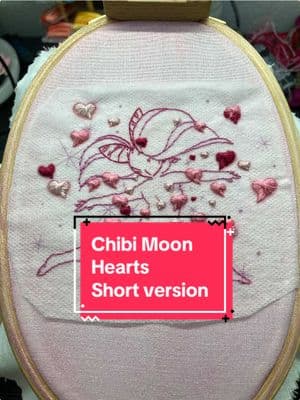 🌙💖💕✨ #fyp #foryou #foryoupage #embroidery #embroideryart #embroideryartist #art #wip #sailormoon #sailorchibimoon #animetok #anime #manga #mangatok #moontok #sailormoontok #chibimoon #SLSerenity #smalllady #minimoon #sailorminimoon #smallladyserenity #mini 