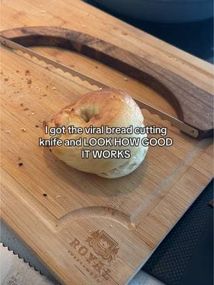 This bread knife cuts so smooth! If you bake homemade bread, this is a must have  And it’s on sale today!  #breadknife #homemadebread #sourdoughtok #sourdoughclub #homebaker #sourdough #sourdoughbread 