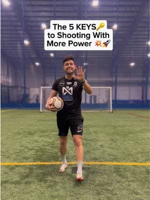 Master these steps to start shooting with serious POWER💥🚀!  @Hunter Gorskie  1. Plant foot next to ball 2. Plant hard on supporting leg 3. Lock Ankle 4. Follow Through 5. Land on Kicking Leg #futbol #Soccer #pro #howto #tips #tutorial #scoring #shooting #goals #striker #goalscorer #power 