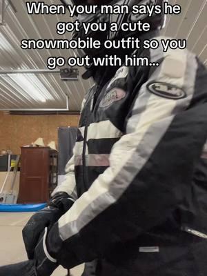 Time to call up @tipsyelves for some help with this one. #snowmobile #snowsuit #tipsyelves #boymom #farmlife #momtoateen#bonusmom #nomimoms #nomimomtok #nomimomsoftiktok #nothernmichiganmomtok #northernmichigan #michigan #brapbrap #snow #coldweather 