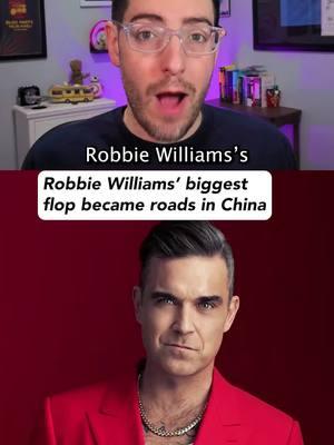 Robbie Williams’s 2006 album flopped so hard it got turned into roads in China (Source: NME) #robbiewilliams #betterman #music