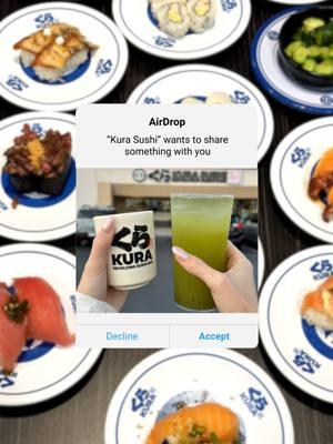 Cheers to a taste of serenity, hot or cold, green tea is here to brighten your day. 🍵✨  #kurasushiusa #revolvingsushi #conveyorbeltsushi #greentea #icedtea #airdrop