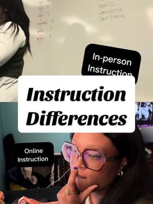 Teaching in-person vs. online: two worlds, one goal! 🌍👩‍🏫💻 In-person thrives on classroom vibes and real-time energy, while online brings flexibility and digital creativity to the forefront.  Which do you prefer as a teacher or learner? Let’s discuss! 💬  Types of Courses: @Dr. V  Things I’d Do as an Undergraduate Student (and you can still do them now): @Dr. V  #TeachingTips #InPersonVsOnline #EducatorLife #OnlineLearning #hillmantok #tiktokuniversity #studytok #adjunctprofessor #faculty 