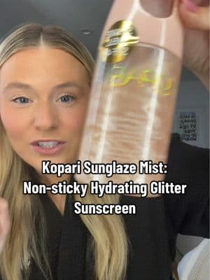 Non-sticky glitter sunscreen?! YES PLEASE! @Kopari Beauty #sunscreen #sunscreenreview #sunscreenviral #sunscreenrecommendation #skincare #glowyskincare #glittersunscreen #koparibeauty #kopari #koparisunglaze #sunglazesheerbodymist #koparisunglazesheerbodymistspf42 #koparisunscreen #ttsbeautybesties #ttsstarcreator #starcreatorcompetition #tiktokshopcreatorpicks #seasonalgems #lovelanguage #newyearnewaura #tiktokshopjumpstartsale 