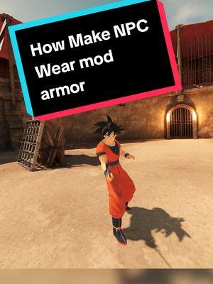 How to make Blade and Sorcery NPCs wear mod armor #bladeandsorcery #bladeandsorcerynomad #gaming #vr #virtualreality  MODS: Dragon Ball Son Goku Armor (pcvr)