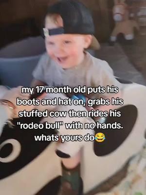 I'm screwed when he's older 🤦🏼‍♂️🌾🐄 #rodeobaby #memememorecowboythenyou #montana #countryboy #western #2023baby #toddlersoftiktok #fyp #pleaselike 