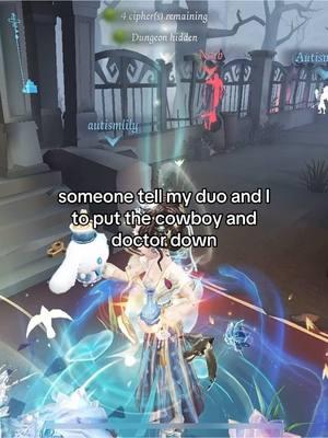 WE WERE LAUGHING SO HARD IN VC AT THE FIRST MATCH @Leo #idv #identityv #idvcowboy #identityvcowboy #idvkevin #identityvkevin #idvdoctor #identityvdoctor #idvemily #identityvemily #fyp #foryoupage 