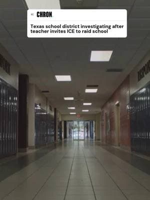 🏫 Fort Worth ISD district officials announced over the weekend they had launched an investigation into reports of a substitute teacher who requested U.S. Immigration and Customs Enforcement show up at his school. The teacher, who the district did not identify, took to an X account with the username '@HookEm232' to ask ICE agents to come to Northside High School, where he was substituting. In one post, the substitute wrote that Fort Worth ISD had "many students who don't even speak English." The X account included no identifying information besides indicating that the user was based in Fort Worth. ✍🏻 Faith Bugenhagen .⁠ .⁠ .⁠ #deportation #ice #iceraids #immigrants #migrants #spanish #texas #northtexas #donaldtrump #politics #school #students