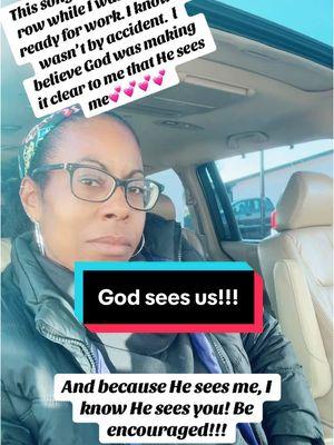 Reminder: God sees me and He sees you #blackchristians #christiantiktok #christiangirltiktok #churchgirltiktok #godseesyou #reminderfromthelord #praisethelord #thankfulforjesus💖🙏 #elroi #godlovesyou❤️ #beencouragedtoday 