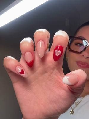 The cutest Valentines nails 💌🥺💅🏼🏹💖  #valentinesnails #nailinspo #newnails #nailart #funvalentinesnails #selftaughtnailtech #nailsoftiktok #februarynails #nailessentials #nailsathome 