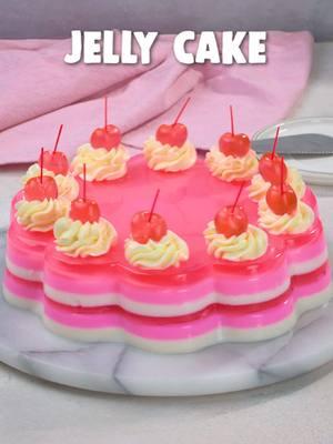 This jelly cake is so vintage, it practically comes with a retro soundtrack! 🎂🍒 #soyummy #jelly #jellycake #jellydesserts #gelatin #vintage #vintagecake #vintagegelatin #gelatinrecipe #60sdesserts #70sdesserts #retrodesserts #retrocake 