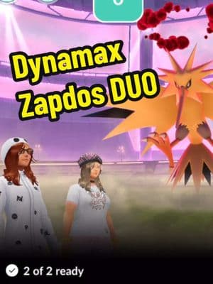 Dynamax Zapdos Duo #pokemongo #pokemongoevent #zapdos #dynamax 