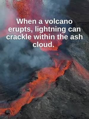 Volcanoes spark lots of fiery clouds! #LearnOnTikTok #edutok #stem #science #earth #geology ##tiktokscience 