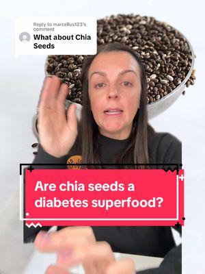 Replying to @marcellus123 are chia seeds a diabetes superfood? IMO, yes! They’re one of my favorite “nutrition boosters” we can add to so many different types of dishes! 1 Tbsp will give you 5g plant based fat, 5g fiber, and 2.5g protein 👍 #milknhoneynutrition #diabetes #bloodsugar #type1 #t1d #type1diabetes #type2 #t2d #type2diabetes #prediabetes #bloodsugarfriendly #chiaseeds 