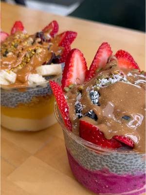 What's your go-to signature bowl? 🥣 Try a fan favorite like our Dragon Bowl or Island Bowl! 😊🍌  Stop by today – we’re open until 10PM! #islandbodega #mangomango #acaibowl #blueberries #bananas #fruitarian #healthyeatinglifestyle #chiapudding #chía #strawberrys #raisin #coconutflakes #cerritos