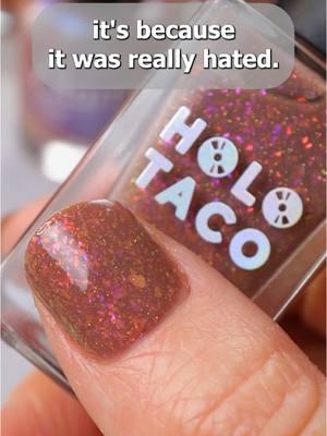 Apparently this nail polish was too weird 🥲 would you wear it?? #nailpolish #weirdnailpolish #holotaco 