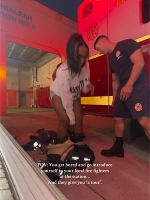 So they just let anybody in the station? Say less 🚒😌🔥 The video that got over 4 million views in 48 hours on that other app… and sitting at over 9 million views (and counting) now. It’s safe to say yall LOVE some firefighters, and I don’t blame you. 🤣 We had a BAWL  Thank you to all fire and rescue for their service… you have one of the toughest jobs in the world and your efforts aren’t recognized enough.  #firefightertiktok #firefighter #firefighters #firestation #firerescue #comedywoman #firstresponders #firewomen #firehouse #californiafires #miamifirefighters #viralvideo🔥 #hialeah 