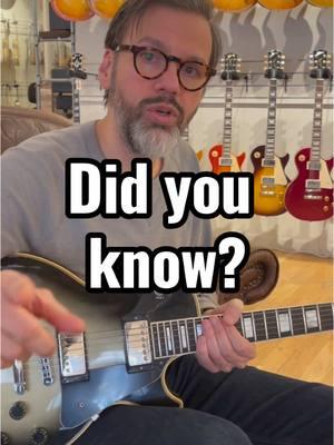 Did you know? #chicagomusicexchange #guitartok #DidYouKnow #guitarfacts #Gibson #GibsonGuitar #guitar #LesPaul #vintage #vintageguitar 