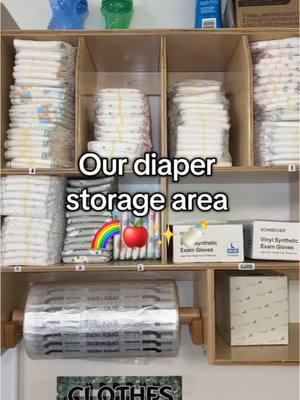 Replying to @lizzy   Here’s what our diaper storage area looks like !! We love it 😍  🌈✨🍎😍💗🫶🏼🦋🤩🎉🍼 @ruthh @Alexandra Bolivar   #teach #teacher #creatorsearchinsights #class #classroom #infant #infants #infantclassroom #infantteacher #earlyheadstart #headstart #EHS #daycare #centerbased #teacherlife #teachersoftiktok #teachers 