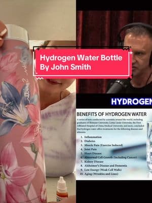 #duet with @AiDrivenProducts this water bottle by #johnsmith converts plain water into hydrogen enriched water just by giving it a little shake! #hydrogenwater #hydrogenwaterbottle #hydrogenwaterbenefits 