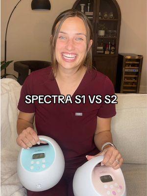 Difference between the Spectra S1 and S2. Let me know in the comments which would work best for you! I offer FREE virtual 1:1 consultations through insurance. If you would like to schedule an appointment with me, click the link in my bio to see if you’re eligible. If approved, you will receive an email from me to schedule an appointment. #ibclc #lactationconsultant #breastfeeding #breastmilk #postpartum #nurse #breastfeedingtips #ftm #exclusivelybreastfeeding #spectra #spectras1 #spectras2 #pumpreview #breastpump #pumpingmom #exclusivelypumping #lactationconsultantsoftiktok @Spectra Baby USA 