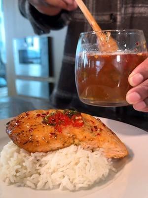 Hot Honey Glazed Salmon! 🎤👨🏾‍🍳🎶  @Windows Bringing the farm to my table. Inspired by @upendoestatesfarm honey, I made this fire dish. Now @Elaine Lee is going to create some aesthetic dinner party honey-themed stationary #windowspartner #copilotpc #windowsfarmtotable