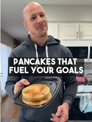 🤔Who says pancakes can’t be part of your fitness goals?  💪These protein-packed pancakes are my go-to breakfast hack: half the calories, a fraction of the carbs, and 3x the protein compared to fast food pancakes (sorry, McDonald’s). Thanks to @PB2Foods Performance Protein, they’re not just better for me—they actually taste amazing too. Because mornings should feel good and fuel your goals. Ready to upgrade your breakfast game? Pick up some of this performance protein & get to baking.  #pb2foods #proteinpancakes #pancakerecipe #proteinpackedbreakfast #fitdadlife