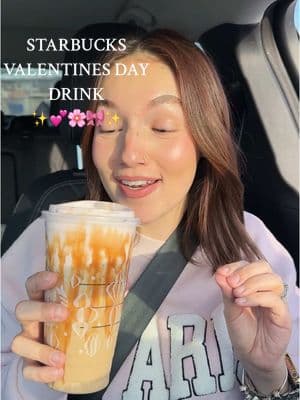 Starbucks valentines day drink💕 #starbucksvalentinesdaydrink #starbucksdrinks #strawberrycoldfoam #icedcoffee @Starbucks 