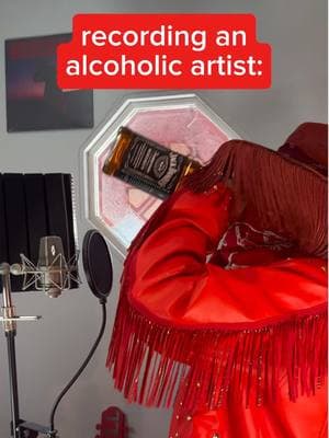 thank god he put down the bottle in the end #alcoholic #recovery #sober #artist #redleather 